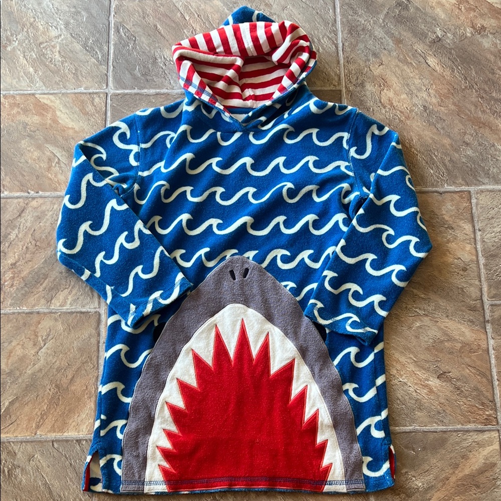 Mini Boden Appliqué Towelling Throw-on